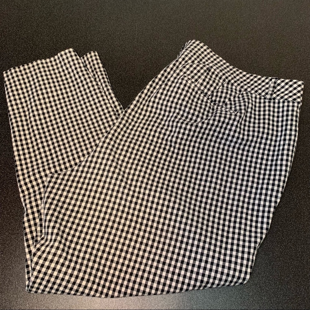 Lane Bryant Ashley Stretch Gingham Ankle Pant - Picture 3 of 4